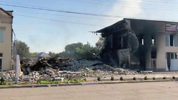 乌克兰打击新卡霍夫卡后视频画面 - 俄罗斯卫星通讯社