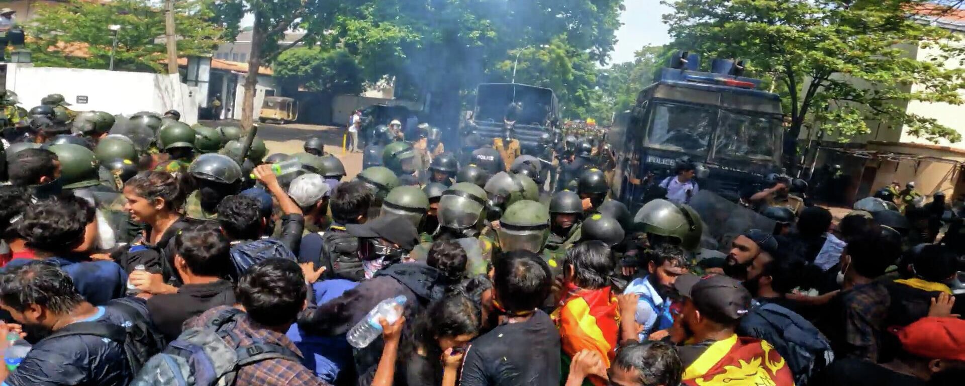 斯里兰卡抗议者已闯进总理办公室 - 俄罗斯卫星通讯社, 1920, 13.07.2022