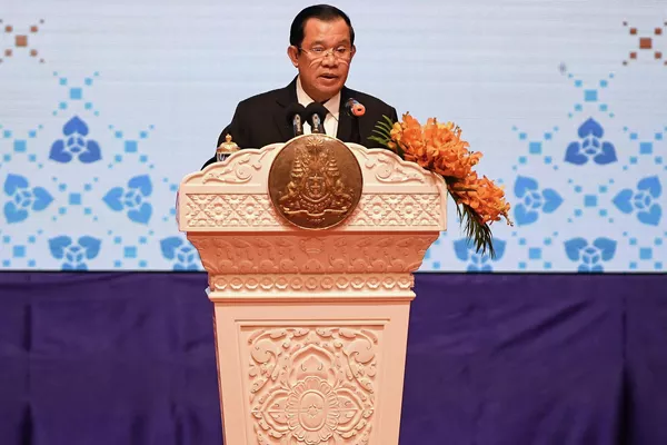 柬埔寨首相洪森在东盟外长会议开幕式上。 - 俄罗斯卫星通讯社