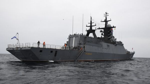 俄太平洋艦隊戰艦編隊結束訪問離開上海 - 俄羅斯衛星通訊社