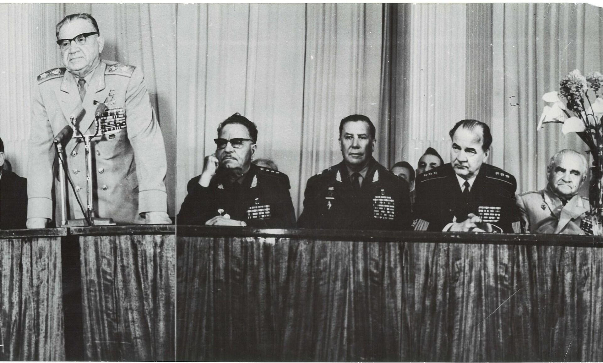 1970年，莫斯科：蘇中友協副主席、蘇聯元帥瓦·崔可夫為打敗軍國主義日本25週年隆重會議揭幕 - 俄羅斯衛星通訊社, 1920, 30.09.2022