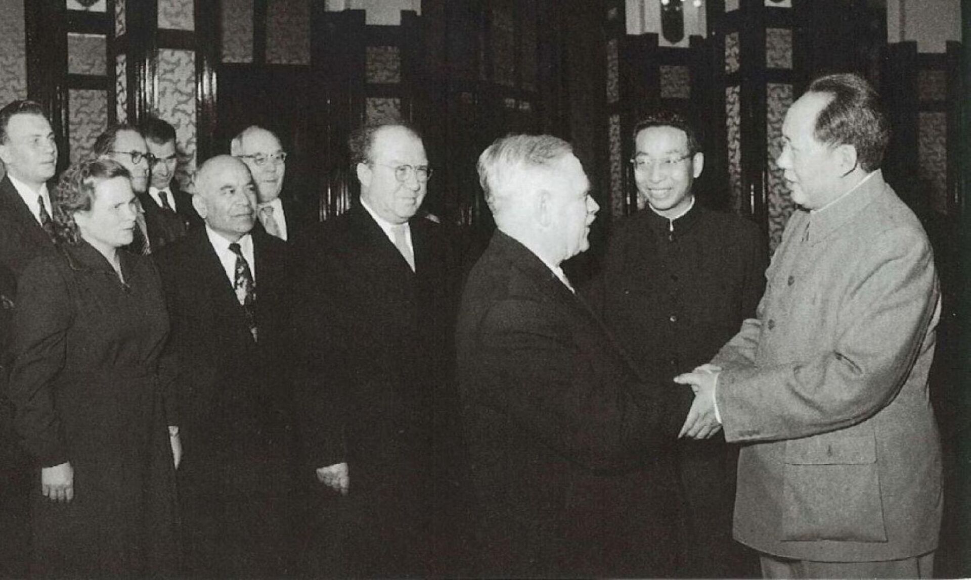 1957年11月，中国国家主席毛泽东在北京接见安德烈耶夫率领的苏中友好协会代表团 - 俄罗斯卫星通讯社, 1920, 30.09.2022