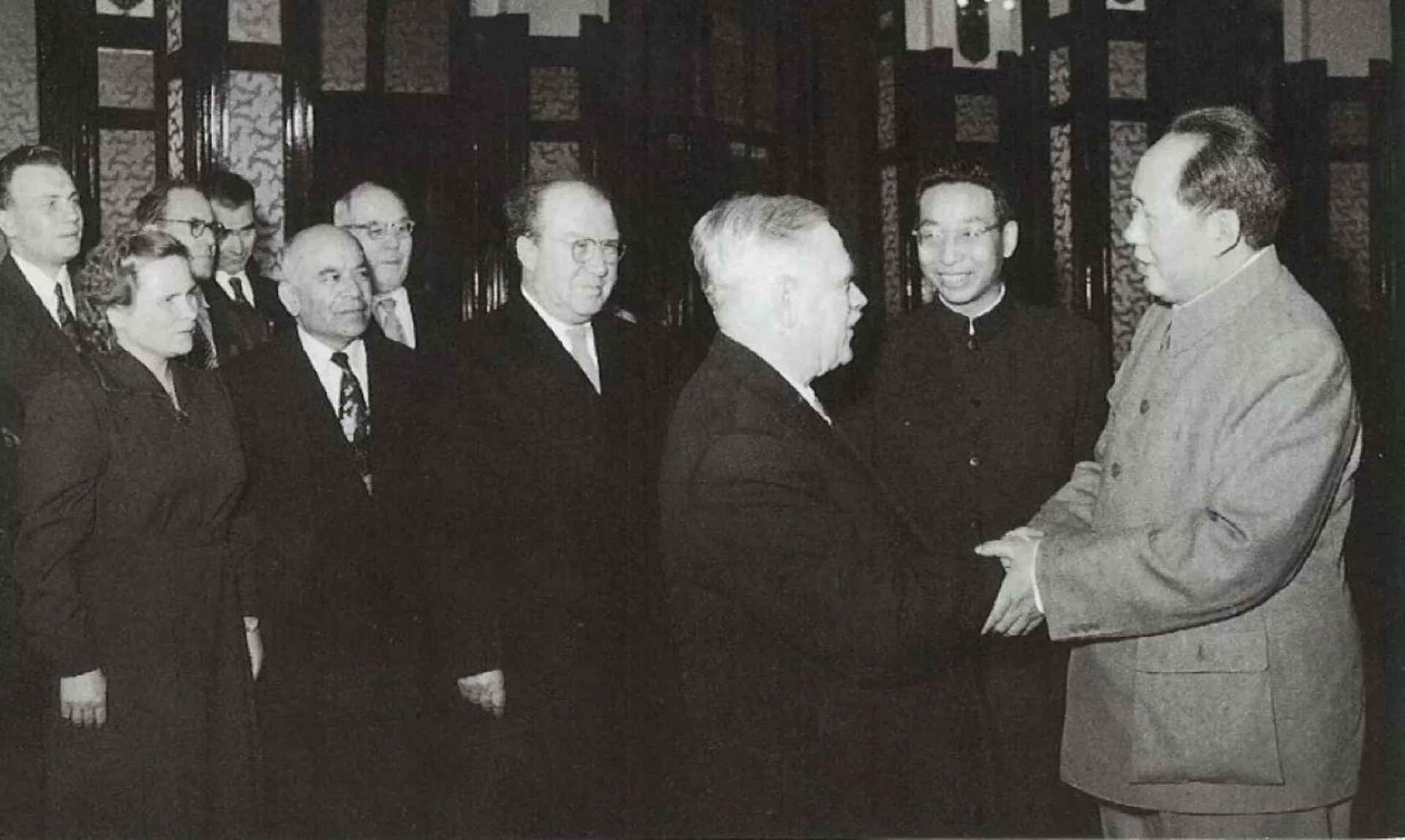 1957年11月,中國國家主席毛澤東在北京接見安德烈耶夫率領的蘇中友好協會代表團 1957年11月,中國國家主席毛澤東在北京接見安德烈耶夫率領的蘇中友好協會代表團 - 俄羅斯衛星通訊社, 1920, 30.09.2022