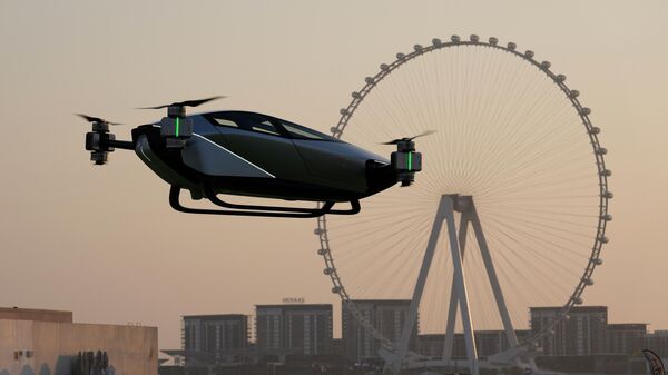 小鹏公司在北京展示了自己会飞的电动汽车的样车 - 俄罗斯卫星通讯社