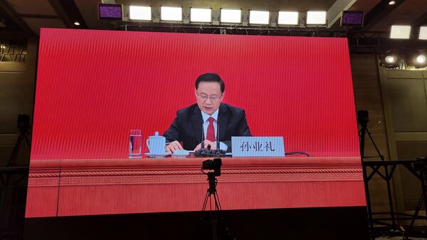 中國共產黨第二十次全國代表大會新聞發言人孫業禮 - 俄羅斯衛星通訊社
