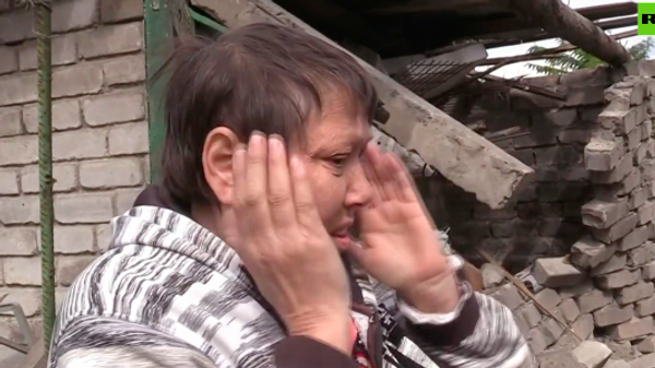 顿涅茨克的居民讲述炮击事件 - 俄罗斯卫星通讯社