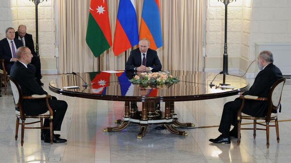 俄羅斯、亞美尼亞、阿塞拜疆領導人強調籌備亞阿兩國和平協議的重要性 - 俄羅斯衛星通訊社