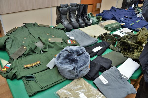 莫斯科軍事委員會集合點的新兵制服。 - 俄羅斯衛星通訊社