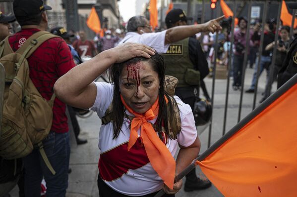 2022年11月20日，秘鲁总统佩德罗·卡斯蒂略政府的反对者在利马举行示威，要求他辞职。 - 俄罗斯卫星通讯社