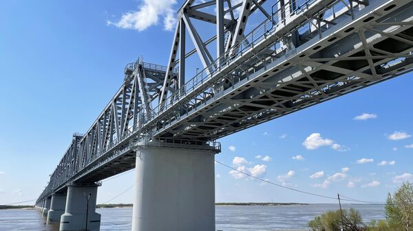 “下列寧斯科耶-同江”鐵路大橋 - 俄羅斯衛星通訊社