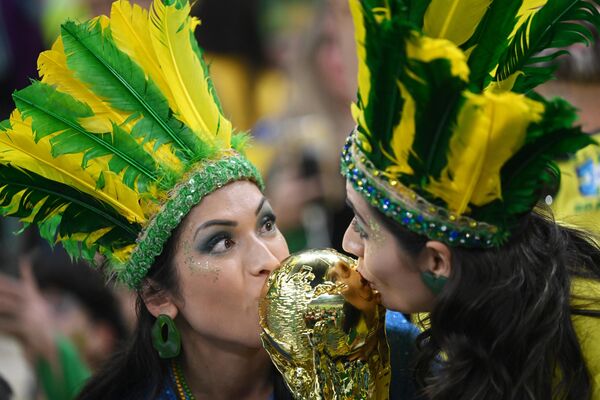 巴西对阵塞尔维亚小组赛前的巴西球迷。 - 俄罗斯卫星通讯社