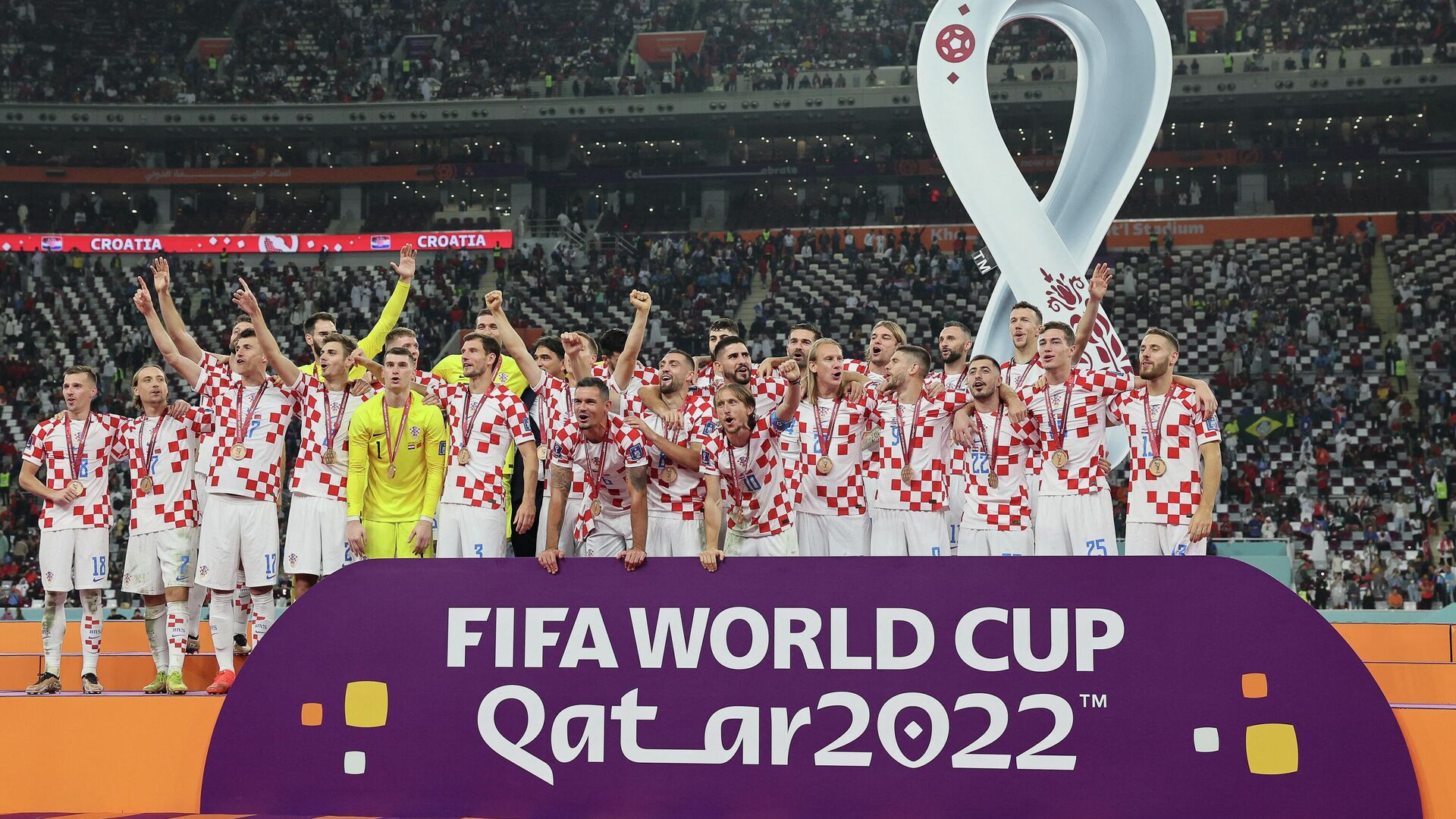 克罗地亚队在卡塔尔足球世界杯上击败摩洛哥队获铜牌 - 俄罗斯卫星通讯社, 1920, 18.12.2022