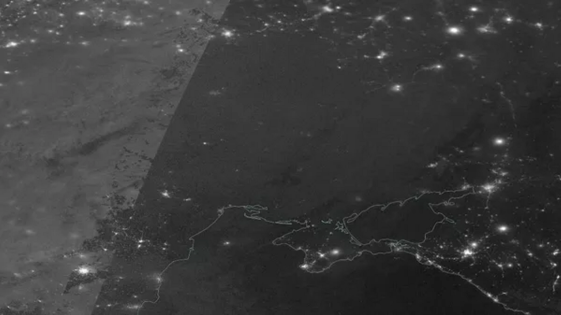美國宇航局公佈烏克蘭夜間衛星圖像 - 俄羅斯衛星通訊社, 1920, 19.12.2022