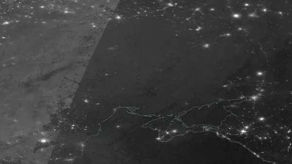 美國宇航局公佈烏克蘭夜間衛星圖像 - 俄羅斯衛星通訊社