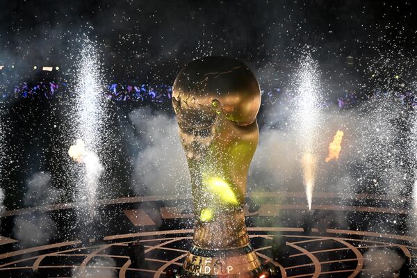 2022卡塔爾世界杯閉幕式，阿根廷對陣法國的最後一場比賽開始前。 - 俄羅斯衛星通訊社