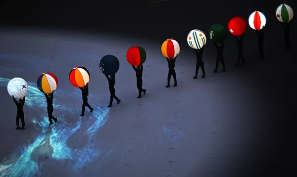 2022卡塔爾世界杯閉幕式,阿根廷對陣法國的最後一場比賽開始前。 2022卡塔爾世界杯閉幕式,阿根廷對陣法國的最後一場比賽開始前。 - 俄羅斯衛星通訊社