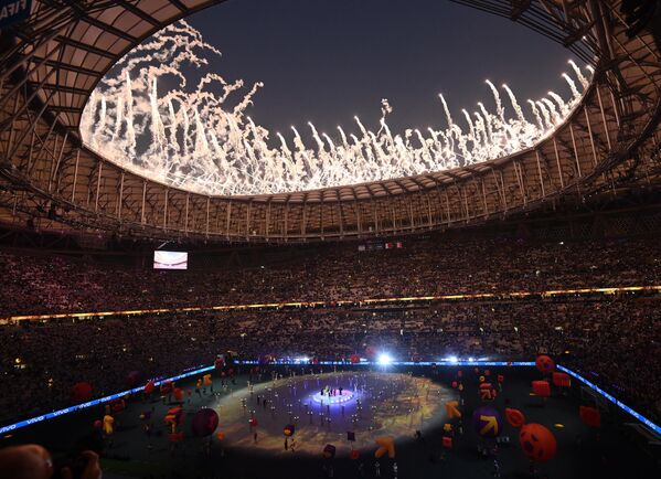 2022卡塔尔世界杯闭幕式，阿根廷对阵法国的最后一场比赛开始前。 - 俄罗斯卫星通讯社