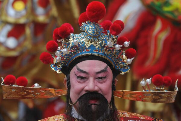 中國香港商務中心的新年財神爺。 - 俄羅斯衛星通訊社
