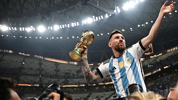 阿根廷隊慶祝贏得2022年卡塔爾世界杯 - 俄羅斯衛星通訊社