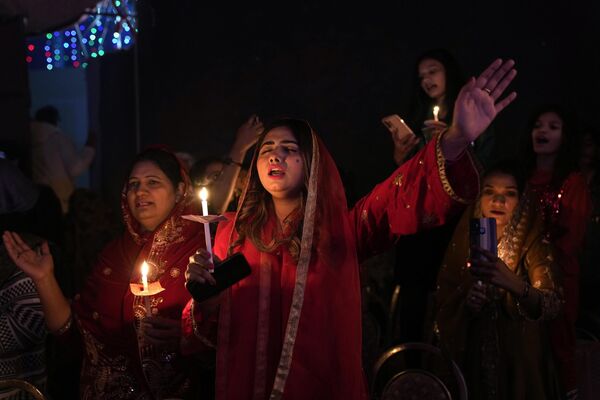 巴基斯坦基督徒参加在拉合尔市举行的圣诞庆祝活动。 - 俄罗斯卫星通讯社