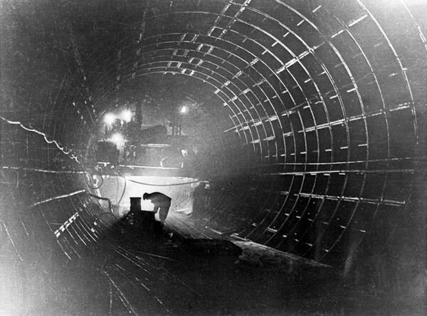 1938年，莫斯科市地鐵建設工地。 - 俄羅斯衛星通訊社