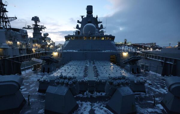 “戈爾什科夫海軍元帥”號護衛艦準備起航進入戰鬥值勤。 - 俄羅斯衛星通訊社