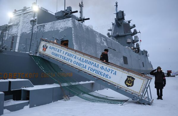 “戈尔什科夫海军元帅”号护卫舰准备起航进入战斗值勤。 - 俄罗斯卫星通讯社