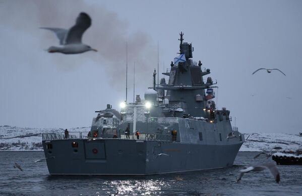“戈尔什科夫海军元帅”号护卫舰起航进入战斗值勤。 - 俄罗斯卫星通讯社