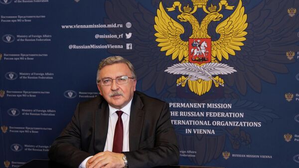 俄羅斯常駐維也納國際組織代表、參與維也納談判的俄羅斯代表團團長米哈伊爾•烏里揚諾夫 - 俄羅斯衛星通訊社