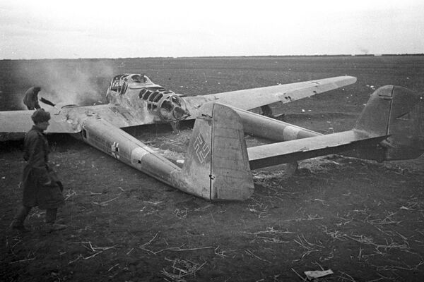 在斯大林格勒戰役中被擊落的德軍偵察機。 - 俄羅斯衛星通訊社