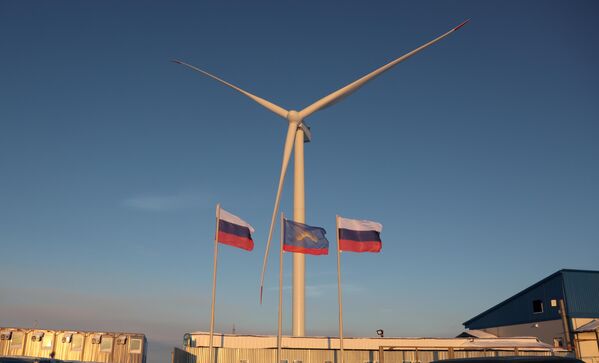 科爾風電廠風能設備。 - 俄羅斯衛星通訊社