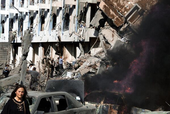 2003年，设在巴格达东部运河酒店内的联合国驻伊拉克办事机构总部被炸毁。 - 俄罗斯卫星通讯社