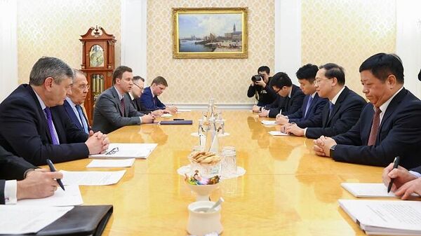 俄外长拉夫罗夫会见中国外交部副部长马朝旭 - 俄罗斯卫星通讯社