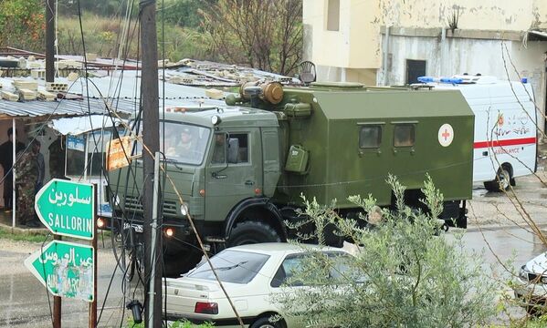 敘利亞，載有俄羅斯軍人的汽車。 - 俄羅斯衛星通訊社