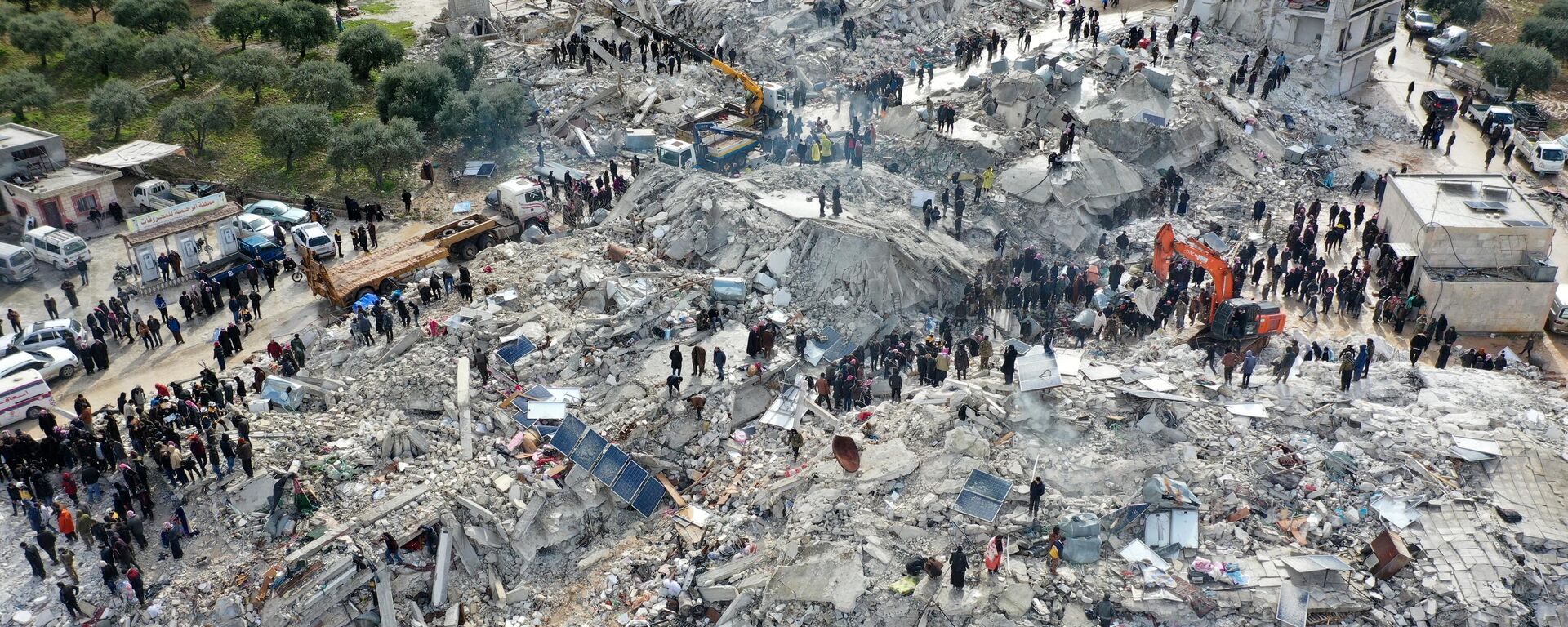 地震导致叙不同省份大约150栋房屋完全倒塌，另有数百栋房屋受损 - 俄罗斯卫星通讯社, 1920, 07.02.2023