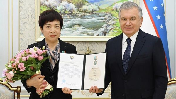 乌兹别克斯坦总统向中国大使颁发“友谊”勋章 - 俄罗斯卫星通讯社