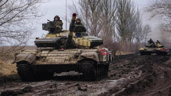 顿涅茨克Т-72主战坦克 - 俄罗斯卫星通讯社