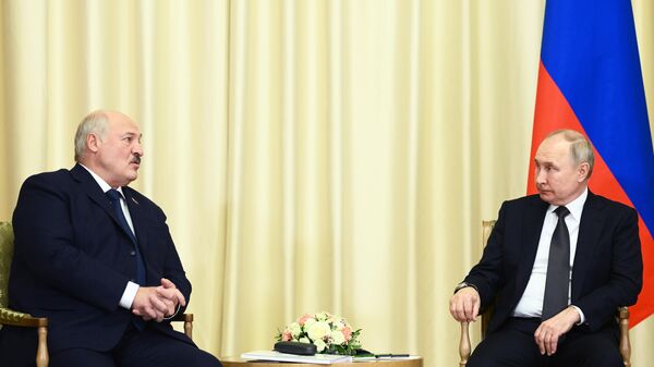 俄羅斯總統普京和白俄羅斯總統盧卡申科 - 俄羅斯衛星通訊社