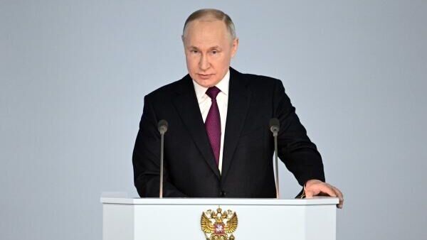 俄羅斯總統弗拉基米爾·普京向俄羅斯聯邦會議發表國情咨文 - 俄羅斯衛星通訊社