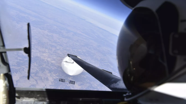 從美國軍機駕駛艙拍攝的中國氣球照片公佈 - 俄羅斯衛星通訊社