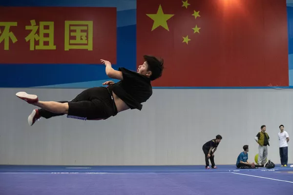 學生們在江蘇省體育學校練習武術,那裡培養了一批參加國內和國際體育比賽,包括奧運會的運動員們 學生們在江蘇省體育學校練習武術,那裡培養了一批參加國內和國際體育比賽,包括奧運會的運動員們 - 俄羅斯衛星通訊社