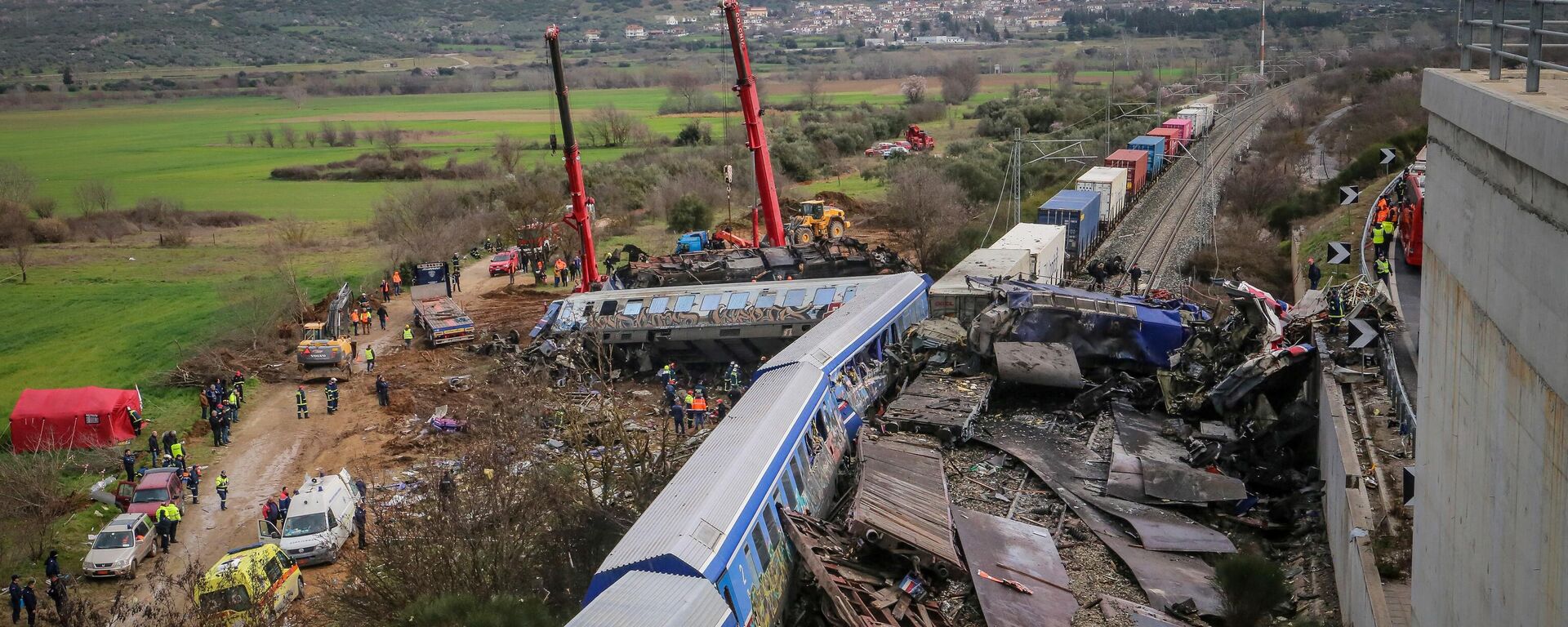 希腊火车相撞事故遇难人数升至36人 - 俄罗斯卫星通讯社, 1920, 01.03.2023