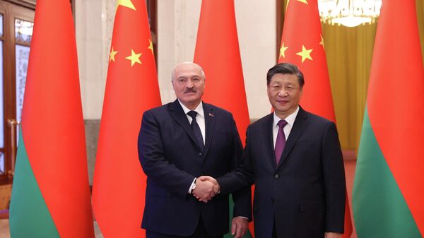 白俄罗斯总统卢卡申科和中国国家主席习近平 - 俄罗斯卫星通讯社