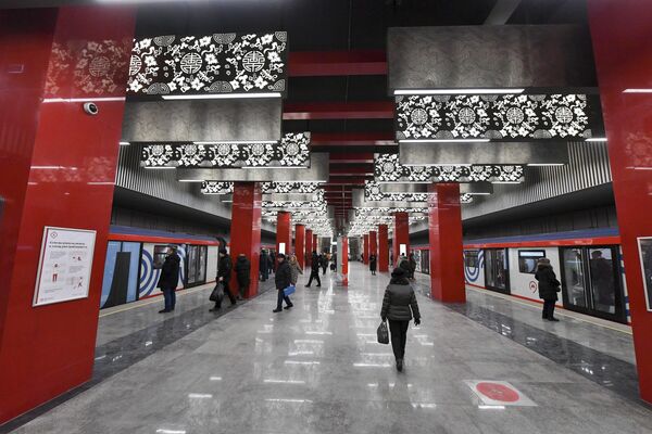 莫斯科地铁大环线上的“米丘林大街”站。 - 俄罗斯卫星通讯社