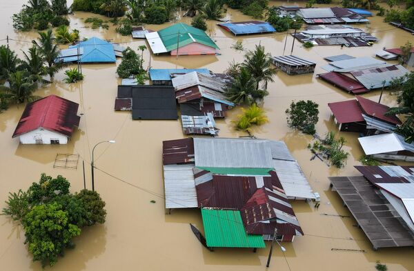 馬來西亞被洪水淹沒的房子 - 俄羅斯衛星通訊社