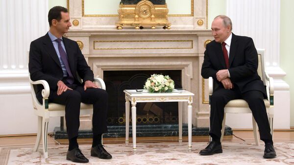 俄罗斯总统普京会见叙利亚总统阿萨德 - 俄罗斯卫星通讯社