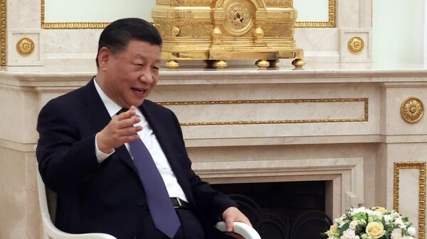 俄总理米舒斯京会见中国国家主席习近平