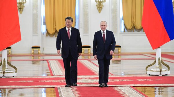 俄羅斯總統普京與中國國家主席習近平 - 俄羅斯衛星通訊社