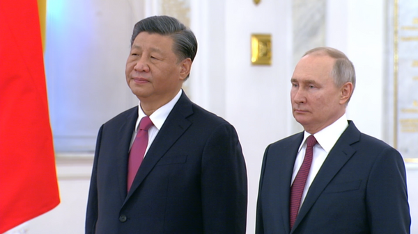 俄罗斯总统普京与中国国家主席习近平举行会晤 - 俄罗斯卫星通讯社