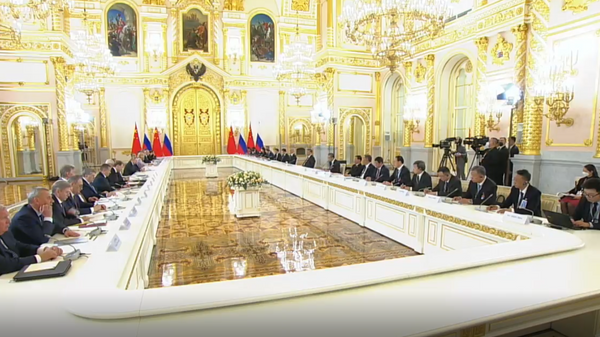 普京与习近平会晤：会谈与签署文件 - 俄罗斯卫星通讯社